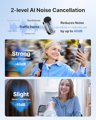 BOYA mini 2 Wireless Lavalier Microphone for iPhone & Android