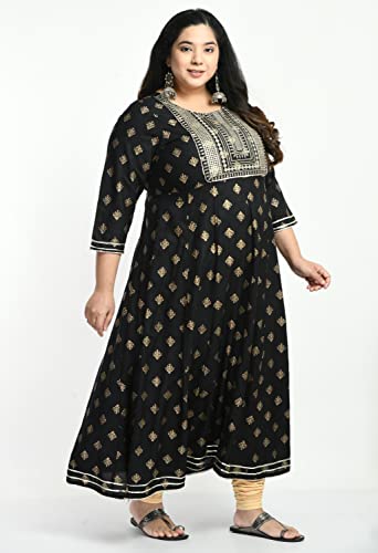 Image of AnjuShree Choice Women Plus Size Anarkali Kurti