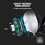 Razer BlackShark V2 X Gaming Headset: 7.1 Surround Sound - 50mm Drivers - Memory Foam Cushion - for PC, Mac, PS4, PS5, Switch - 3.5mm Audio Jack - White - Image 2