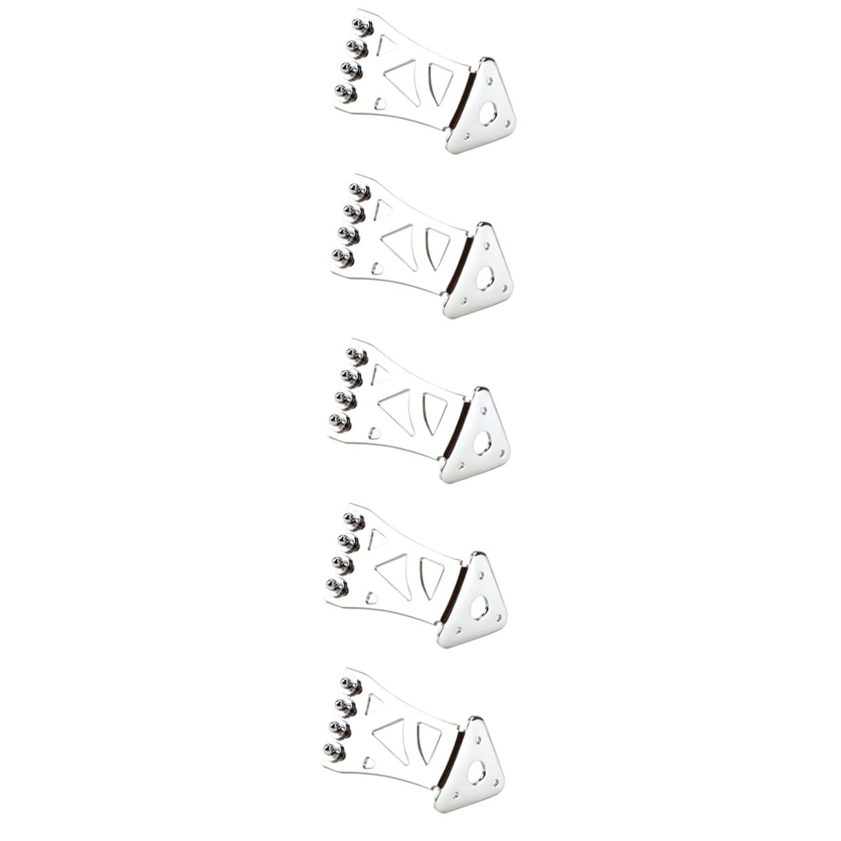 ibasenice 5kawałki Banjo Tailpiece Metalowy Strunowy Do Gitary Trwały i Łatwy Instalacji Element Naprawczy Do Banjo Poprawiający Intonację i Głośność