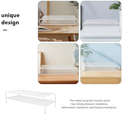 Support métallique pour ordinateur à la maison ou l'école rehausseur double couche - 4