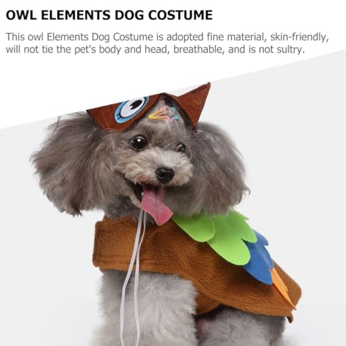 Disfraz de búho para perros y gatos POPETPOP Halloween miniatura 7