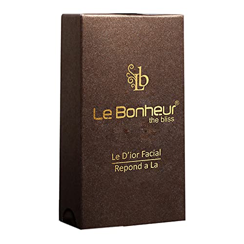 Le Bonheur Gold Facial Kit | D’ior Facial | Brings an Instant Glow | Brightening | UV Protection | 6 Step Kit | For Golden Times