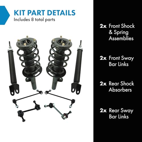 Image of TRQ Front and Rear Suspension Kit Complete Strut & Coil Spring Assembly