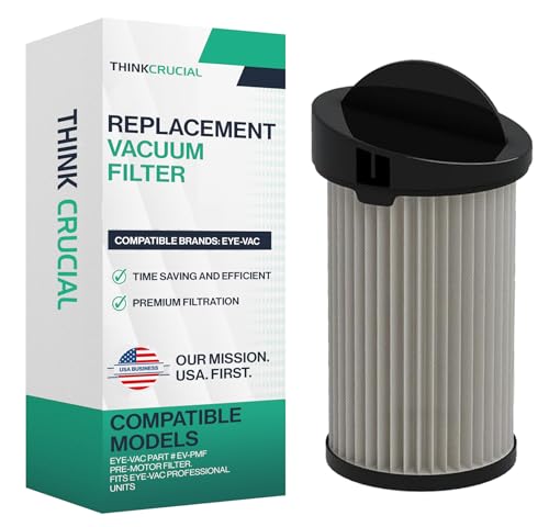 Replacement Vacuum Filter – Compatible with Eye-Vac Part # EV-PMF Pre-Motor Filter - Fits Eye-Vac Professional Units - by Think Crucial - image 1