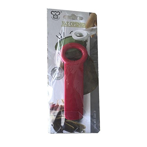 Abridor de Potes de Palmito, Pepinos, Vidros e Conservas Kitchen Craft Leaver Cor Vermelha