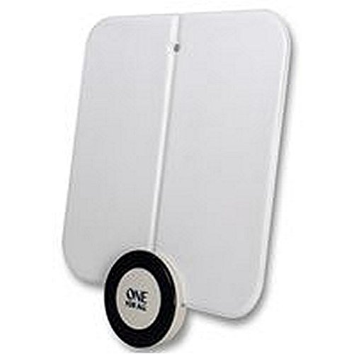 Antenna per interni digitale a ultra piatto e costruzione per nascondersi dietro un TV a schermo piatto o per cabinet tecnologia brevettata garantisce una migliore ricezione Omni direzionale amplificatore integrato con fino a 41dB guadagno a larga banda p