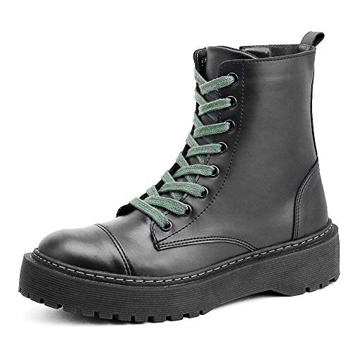 Bota Coturno Tratorada Luxo Sapatofran Confortável Preta (38)