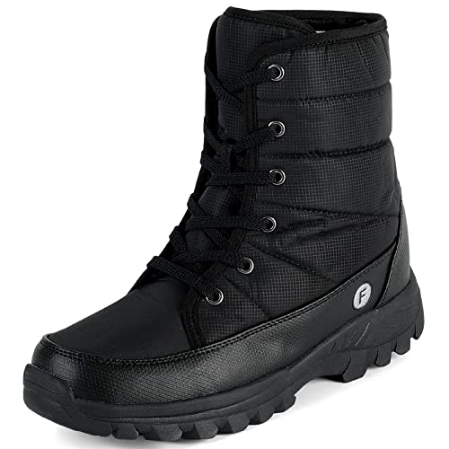 Men's Warm Winter Snow Boots Unisex Shoes Outdoor Anti-Slip Lightweight Cold Weather Boots