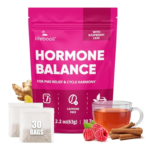 Lifebooil Hormone Balance Tea for Women | Caffeine-Free Herbal Te...