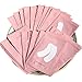 Lunamoon 50 Paire Patchs Pour Extensions de Cils Gel Patch de Cils Forme de Bateau Gel Patch Non Pelucheux Gel Yeux Patchs Cils Pad Eye Masque Beauté Outil Under Eye Pads (Mini Pink)