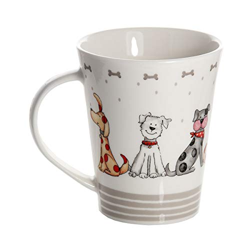 Hund Kaffeebecher Tassen Set 2 Lustig Hunde Kaffeetasse Teebecher Teetassen Keramik Porzellan Hundemotiv Geschenk für Hundeliebhaber Geschenke Hundebesitzer und Hundefreunde - 6
