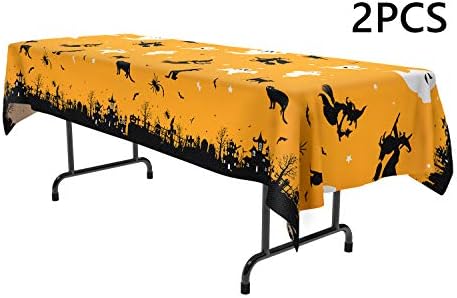 2PCS Halloween Table Cover/Cloth Decorations - Party Tablecloth Yard Haunted House Decor