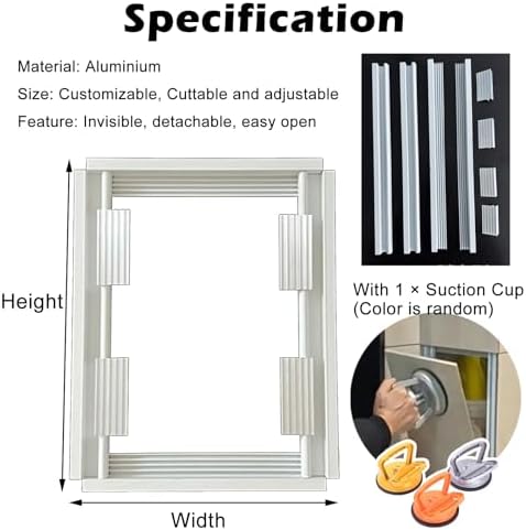 Tile Access Panel 10x10 12x12 14x14 16x16 24x24 - Hidden Wall Access Cover for Plumbing Inspection, Shower Valve, Durable Aluminum Construction