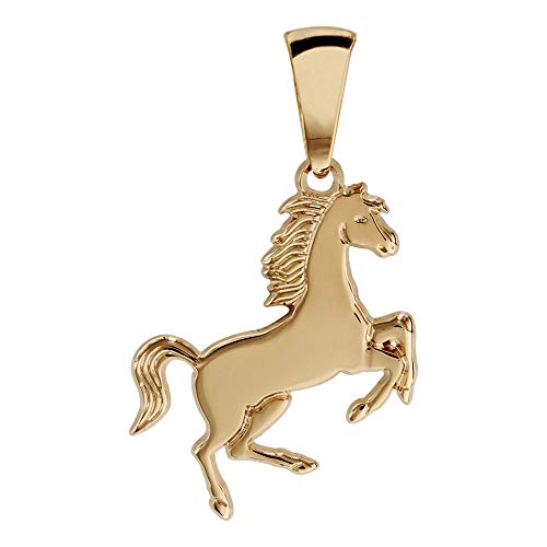 1001 Bijoux Pendentif cheval cabré plaqué or