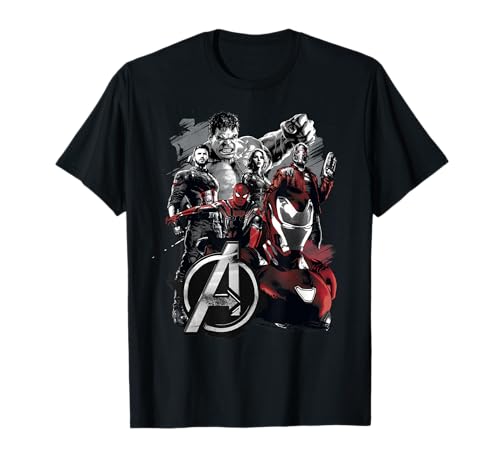 Marvel Infinity War Avengers Grunge Logo Graphic T-Shirt T-Shirt