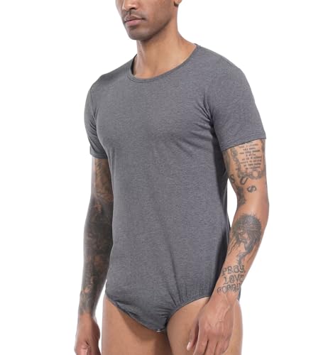 Landofgenie Combinaison Homme Adulte Pyjama Romper Abdominale – vue 6