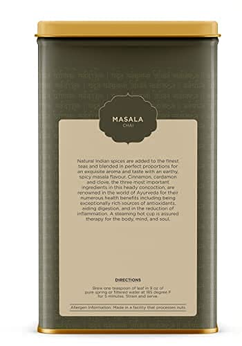 Orajas Masala Chai Loose Leaf Anti Oxidant Tea | Single Origin Authentic & Original Spiced Chai Tea | Cinnamon, Cardamom, Cloves, Dry Ginger, Black Pepper| Brew Hot Or Iced Tea (12.34 Oz) #TOP7