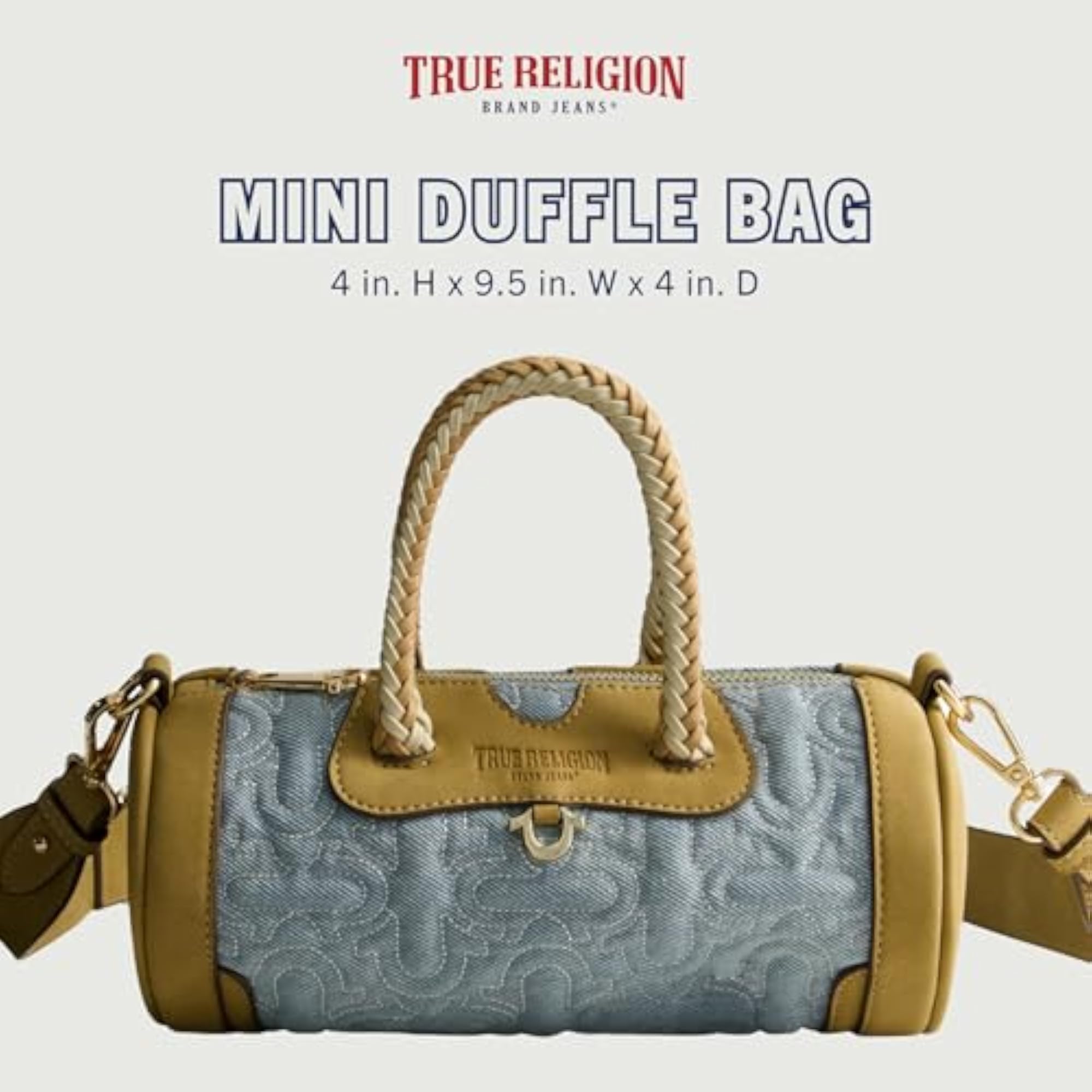 Denim Duffel Bag, One Size
