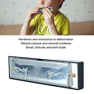 Embouchure Standard, Surface Lisse Harmonica 10 Trous Dur de Longue Durée Aluminium Léger et Acier Inoxydable 20 Mélodies Aucune Déformation pour le Voyage (Argent) - Les Beatles, Paul McCartney, John Lennon, RIngo Starr, George Harrison Embouchure Standard, Surface Lisse Harmonica 10 Trous Dur de Longue Durée Aluminium Léger et Acier Inoxydable 20 Mélodies Aucune Déformation pour le Voyage (Argent) – Image 4