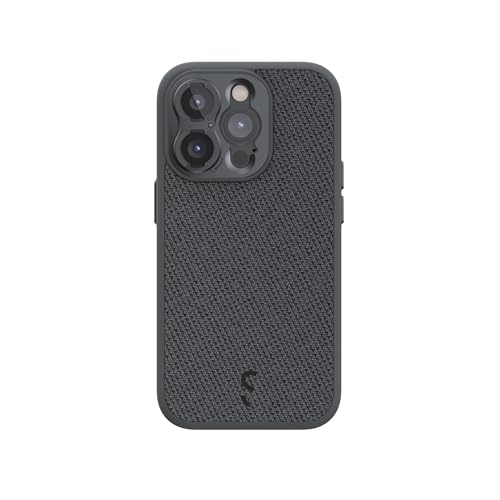 ShiftCam Fabric Camera Case Compatible with iPhone 14| Built-in Lens Mount | Magnetic-Case | Shoot Stunning Photos Instantly (iPhone 14 Series iPhone 14 Pro Max) Dark Grey