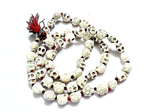 Frienemy Home Presents Indian Mund Mala for Goddess Kali Collar Mala 54+1 Tantra Japa Mala 10 mm #Frienemy-2938, Mix, Mezcla, Mezcla