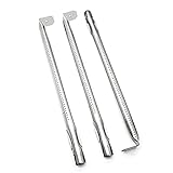 WEMEIKIT 3 Pcs BBQ Tube Burner Replacement Part for Napoleon Gas Grills as Legend 485, LEX & Mirage 485 / 605 / 730, Built-In LEX & Mirage Series, 18-13/16“ Stainless Steel Barbeque Burner Tube