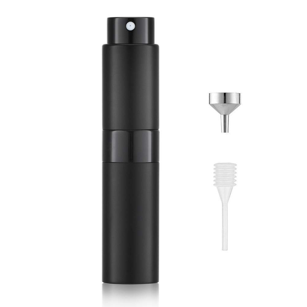 8ML Atomizer Perfume Spray Bottle for Travel, Empty Refillable Cologne Dispenser, Portable Sprayer (Matte Black)-image-13
