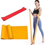 Set of 2 Fitness Bands & Resistance Bands – 15 lb Latex Resistance Bands for Full Body Workouts,Exercise Bands– Ideal for Beginners