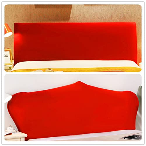 Soft Velvet Stretch Headboard Cover - Dustproof Slipcover for Full,