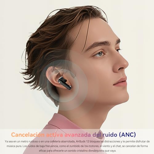 Blackview Auriculares Inalambricos Bluetooth con Pantalla Táctil LED, ANC/Enc, 48H Auriculares Bluetooth 5.4 HiFi Estéreo, IP7 Impermeable Cascos Inalámbricos/5 Modos EQ, Adaptado para iOS Android - imagen 5