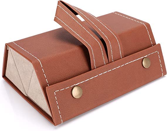 Sunglasses Organizer Box | 3 Slot PU Leather Travel Glasses Case Storage Portable Sunglasses Storage Case Bag Foldable Eyeglasses Holder Box Eyewear Display Containers for Women Men-image-38