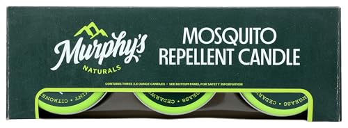 Murphy's Naturals Mini Mosquito Bug Repellent Candles for Outdoor Patio,