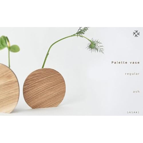 Palette vase - regular ash/SASAKI[旭川クラフト(木製品/一輪挿し)]パレットベース / ササキ工芸_03248