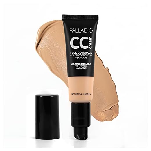 Palladio Full-Coverage Color Correction CC Cream, Med 30N