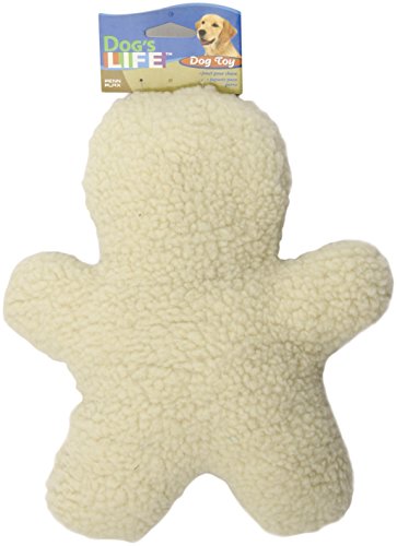 Image of Penn-Plax Dog's Life Soft Fleece Man - Squeaky Dog Toy for Medium Dogs, Durable Poly-Filled Plush for Chewing, Fetch and Training - Machine Washable - Indoor & Outdoor Play Toy, 12-Inch