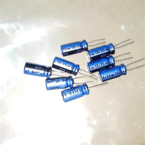 Condensateurs électrolytiques 35V 10uF audiophiles pour réparation audio hifi