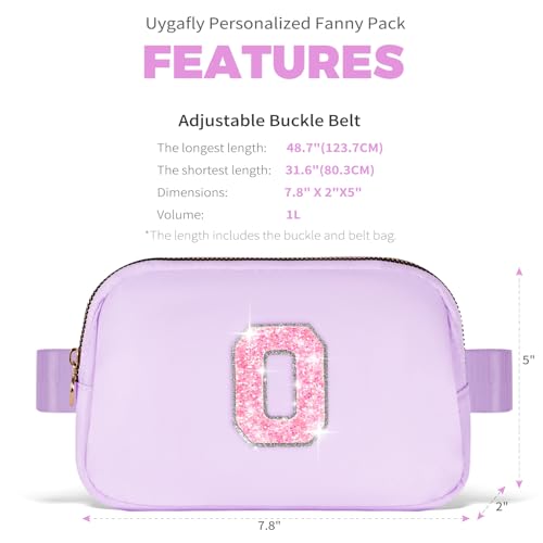 Image of Uygafly Gift for Teen Girls Kids Daughter Her - Birthday Gifts for 3 4 5 6 7 8 9 10 11 12 13 Year Old Girls,Fanny Pack Crossbody Bag Purse Belt Bag Cute Trendy Stuff | Lavender,O