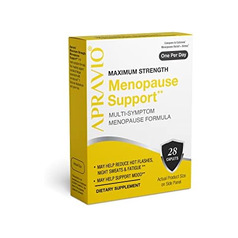 APRAVIO Menopause Support, Menopause Relief for Women, Reduce Hot Flashes, Night Sweats & Mood Swings, Maximum Strength Hormone Balance, 28ct Cover