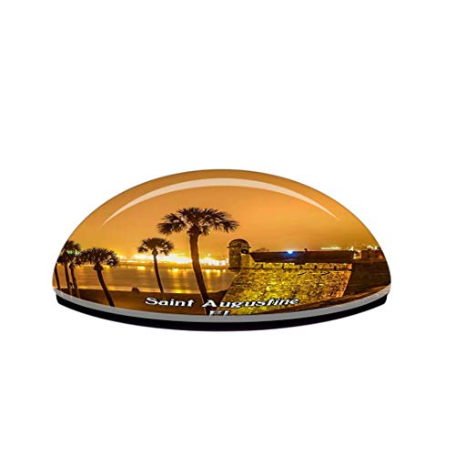 Imán decorativo vidrio cristal 3D Florida USA souvenir miniatura 3