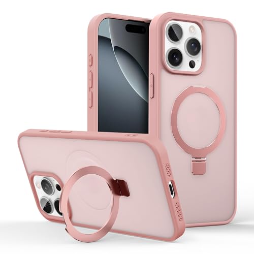 iPhone 13 Pro �p�P�[�X ������ �}�b�g MagSafe�Ή� �X�^���h�t�� TPU+PC�f�� �����Y�ی� �ϏՌ� ���� �y�� ���^ �����h�~ �؍� �l�C �R�p �ϋv�� ������� �ǂ����G �l�C ��v �A�C�z��13 Pro�p�J�o�[(�s���N)
