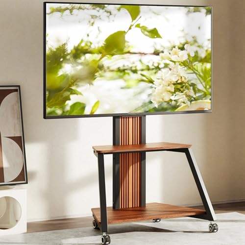 Soporte móvil para TV con ruedas altura ajustable miniatura 7