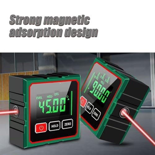 Inclinómetro digital magnético recargable USB miniatura 4