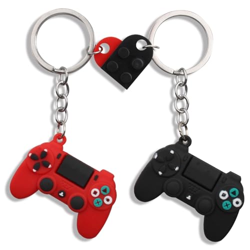 QqzsJewls Cute Video Game Keychains Gifts for Women Men, Matching