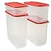 Rubbermaid Rubbermiad Modular Canisters Food Storage, 8-Piece Set, clear