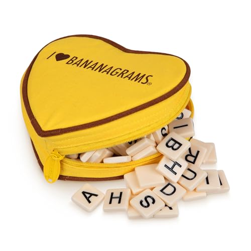 I Heart Bananagrams juego de palabras en estuche corazón miniatura 3