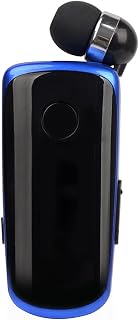 Fone de ouvido comercial portátil BT escalável tipo clipe BT fone de ouvido com redução de ruído com função de vibração de chamada de entrada azul azul