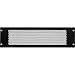 NavePoint 3U Blank Rack Mount Panel Spacer with Venting for 19-Inch Server Network Rack Enclosure Or Cabinet Black