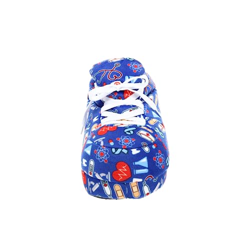 Image of Happy Feet Slippers Standard Sneaker Slippers for Men, Women, and Kids - Women Shoes, Gifts for Women, As Seen on Shark Tank - Classy Oversized House Slippers for Women with Non-Slip Rubber Soles