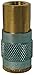 Dixon Valve 2JF1-B Brass Truflate Automotive Interchange Pneumatic Fitting, Socket, 1/4" Coupler x 1/8" - 27 NPTF Female Thread